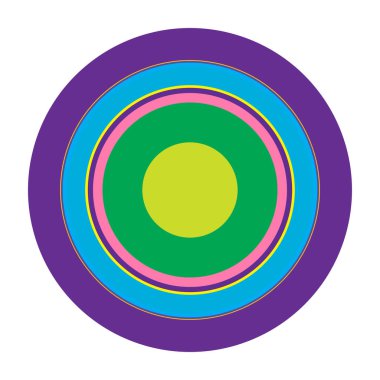 Soyut rastgele daireler geometrik dairesel öge