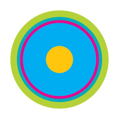 Soyut rastgele daireler geometrik dairesel öge