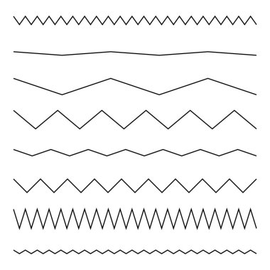 Dalgalı, dalgalı, zigzag çapraz çizgi, çizgili element