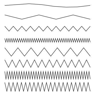 Dalgalı, dalgalı, zigzag çapraz çizgi, çizgili element