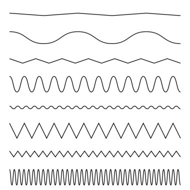Dalgalı, dalgalı, zigzag çapraz çizgi, çizgili element