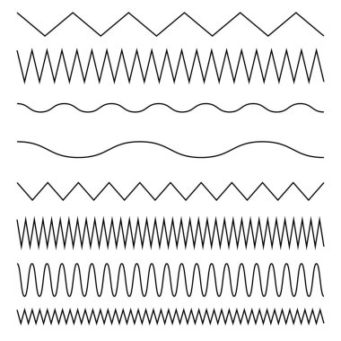 Dalgalı, dalgalı, zigzag çapraz çizgi, çizgili element