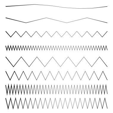 Dalgalı, dalgalı, zigzag çapraz çizgi, çizgili element