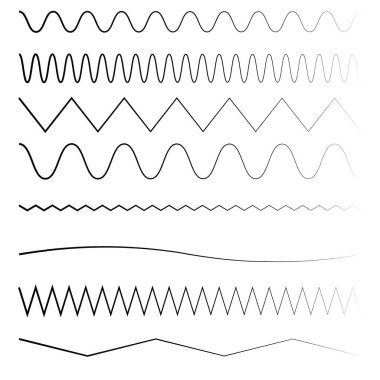 Dalgalı, dalgalı, zigzag çapraz çizgi, çizgili element