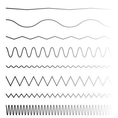 Dalgalı, dalgalı, zigzag çapraz çizgi, çizgili element