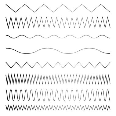 Dalgalı, dalgalı, zigzag çapraz çizgi, çizgili element