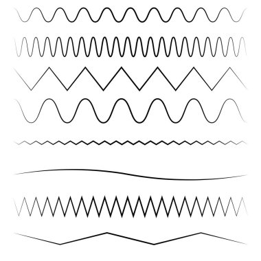 Dalgalı, dalgalı, zigzag çapraz çizgi, çizgili element