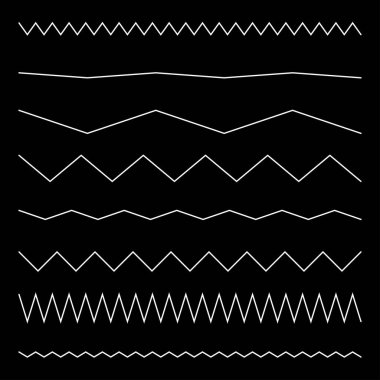 Dalgalı, dalgalı, zigzag çapraz çizgi, çizgili element