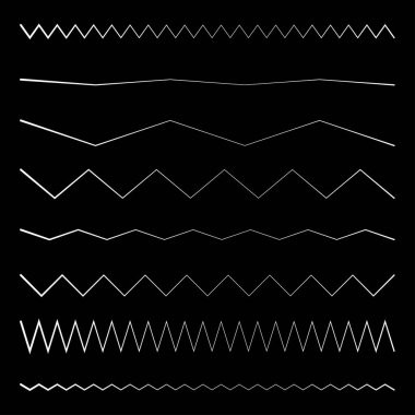 Dalgalı, dalgalı, zigzag çapraz çizgi, çizgili element