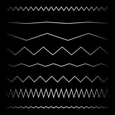 Dalgalı, dalgalı, zigzag çapraz çizgi, çizgili element