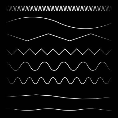Dalgalı, dalgalı, zigzag çapraz çizgi, çizgili element