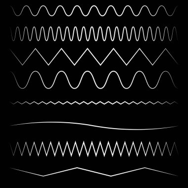 Dalgalı, dalgalı, zigzag çapraz çizgi, çizgili element