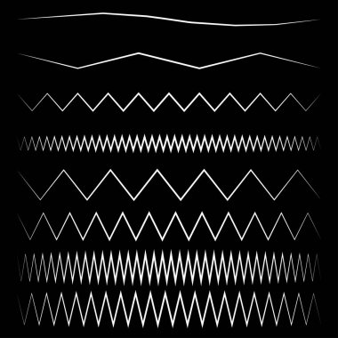 Dalgalı, dalgalı, zigzag çapraz çizgi, çizgili element
