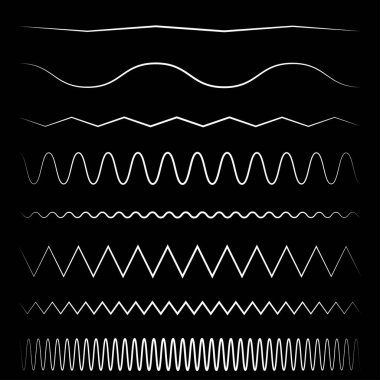 Dalgalı, dalgalı, zigzag çapraz çizgi, çizgili element