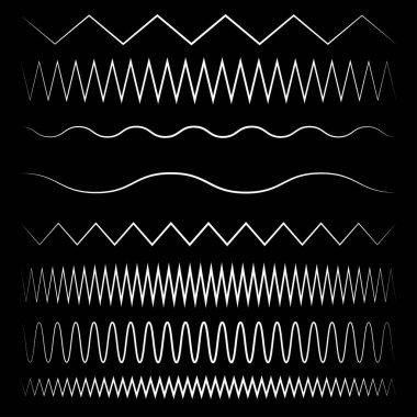 Dalgalı, dalgalı, zigzag çapraz çizgi, çizgili element