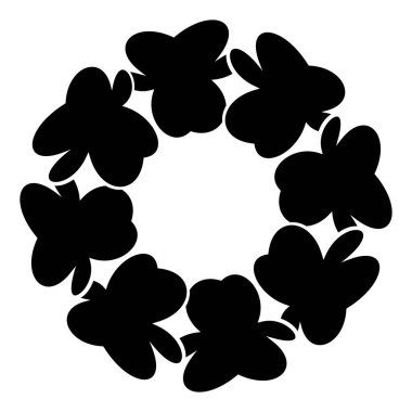 Mandala yayılıyor. Dairesel geometrik motif, simge, şekil - stok vektör çizimi, klip- sanat grafikleri