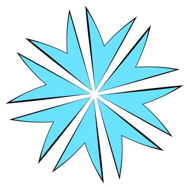 Mandala yayılıyor. Dairesel geometrik motif, simge, şekil - stok vektör çizimi, klip- sanat grafikleri