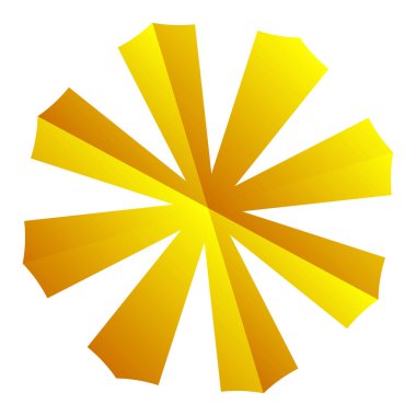 Mandala yayılıyor. Dairesel geometrik motif, simge, şekil - stok vektör çizimi, klip- sanat grafikleri