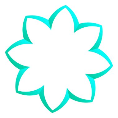 Mandala yayılıyor. Dairesel geometrik motif, simge, şekil - stok vektör çizimi, klip- sanat grafikleri