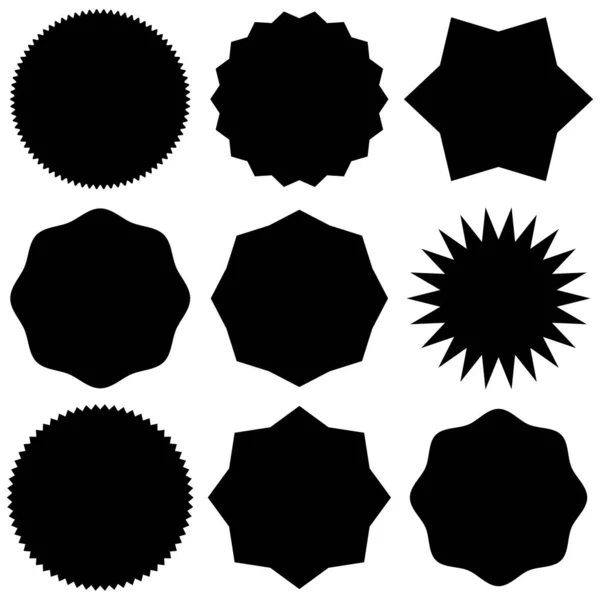 Conjunto Iconos Vectoriales Blanco Negro — Archivo Imágenes Vectoriales