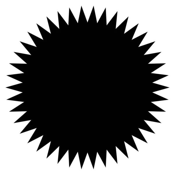 Звездный Взрыв Ценник Солнечные Вспышки Этикетка Пустым Пустым Пространством Кнопка — стоковый вектор