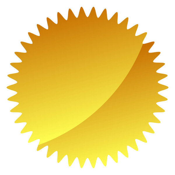 Starburst, sunburst price tag, label with empty, blank space. Price flash button, pin shape