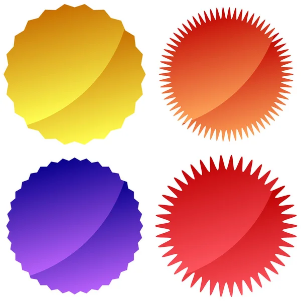 Vektör etiketleri, etiketler, kurdeleler, rozetler, etiketler, etiketler, çıkartmalar