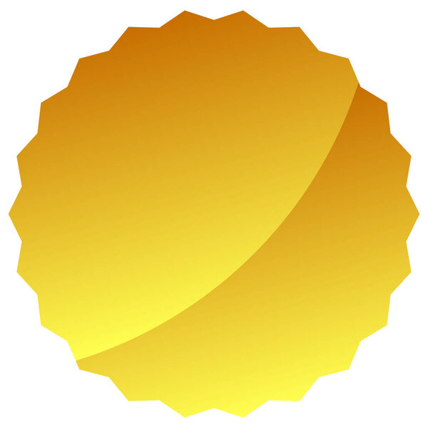 Starburst, sunburst price tag, label with empty, blank space. Price flash button, pin shape