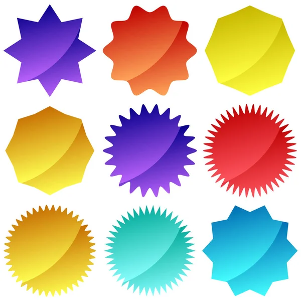 Etiketler, etiketler, vektör illüstrasyonu