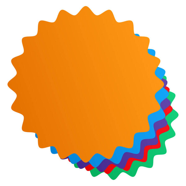 Starburst, sunburst price tag, label with empty, blank space. Price flash button, pin shape