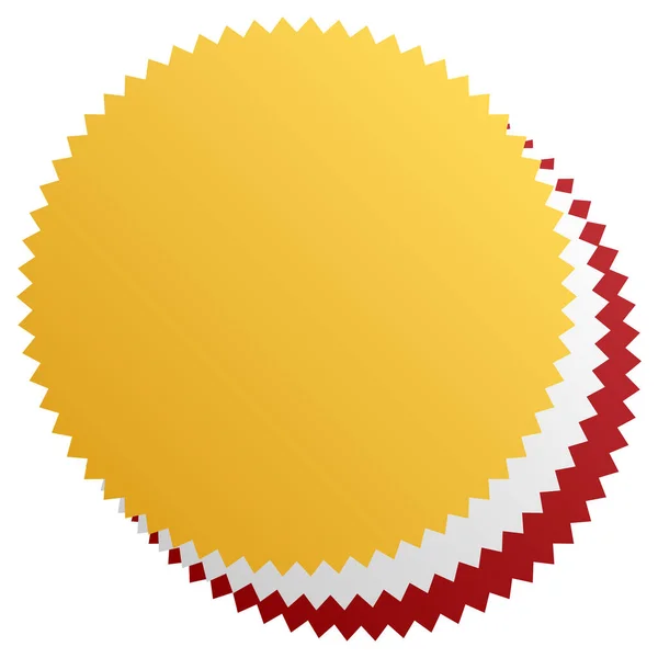 Золота Срібна Бронзова Табличка Прапор Печатка Знак Дорогоцінного Металу Етикетка — стоковий вектор