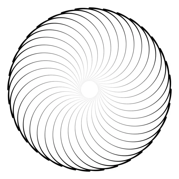 Spirale Wirbel Wirbel Und Wirbel Designelemente Vektor — Stockvektor