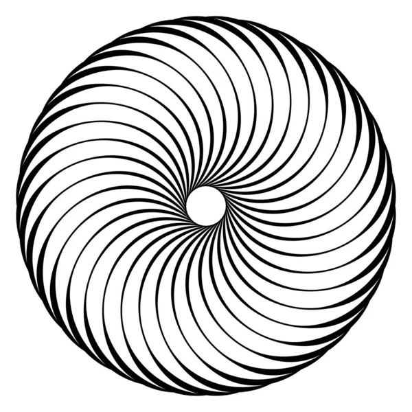 Espiral Redemoinho Girar Girar Elementos Design Vetor — Vetor de Stock