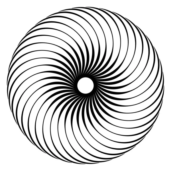 Spirale Tourbillon Tourbillon Tourbillon Éléments Conception Vecteur — Image vectorielle