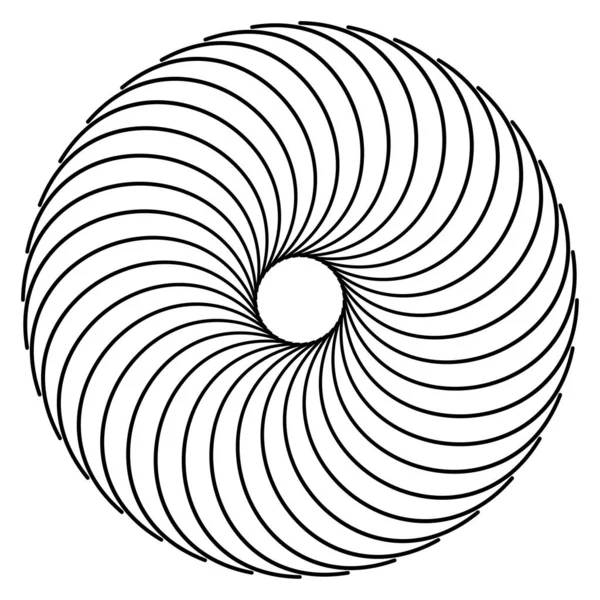 Spiral Swirl Twirl Whirl Design Elements Vector — Stock Vector