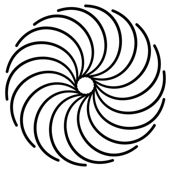 螺旋形 螺旋形 螺旋形和螺旋形设计元素 — 图库矢量图片