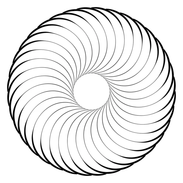 Elementos Diseño Espiral Remolino Giro Giro Vector — Vector de stock