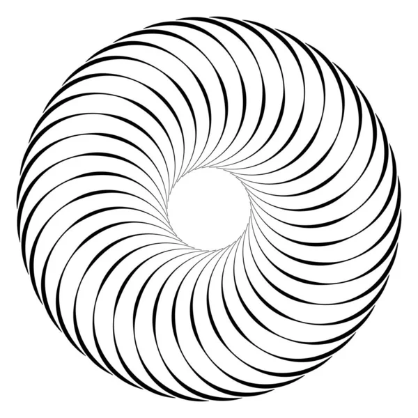 Espiral Redemoinho Girar Girar Elementos Design Vetor — Vetor de Stock