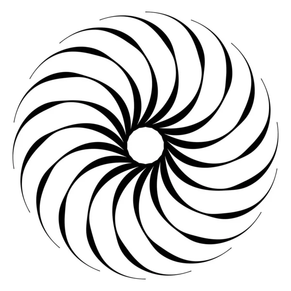Elementos Diseño Espiral Remolino Giro Giro Vector — Archivo Imágenes Vectoriales