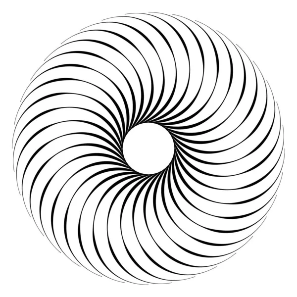 Spirale Wirbel Wirbel Und Wirbel Designelemente Vektor — Stockvektor