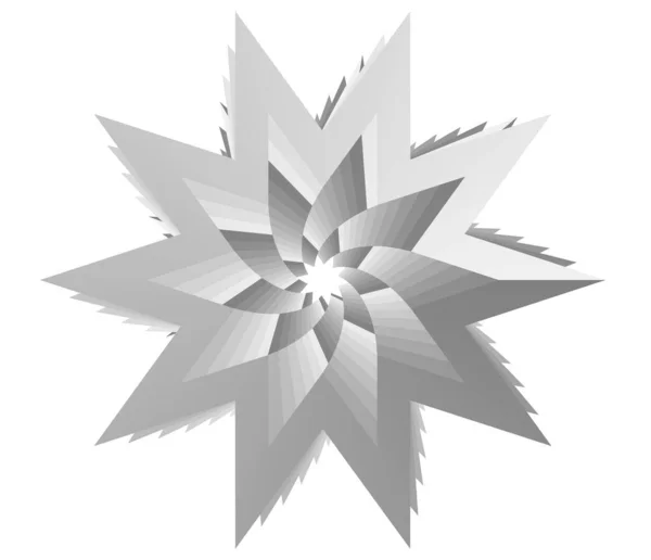 Unik Stjärna Form Stjärna Kontur Vektor Designelement Stock Vektor Illustration — Stock vektor
