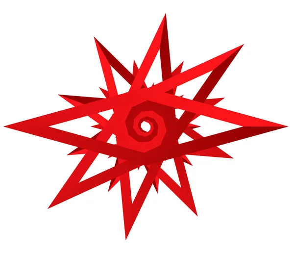 Einzigartige Sternform Sternkonturvektordesign Element Aktienvektorillustration Clip Art Grafiken — Stockvektor