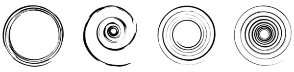 Espiral Redemoinho Girar Girar Elemento Design Vetorial Abstrato Ilustração Vetor — Vetor de Stock