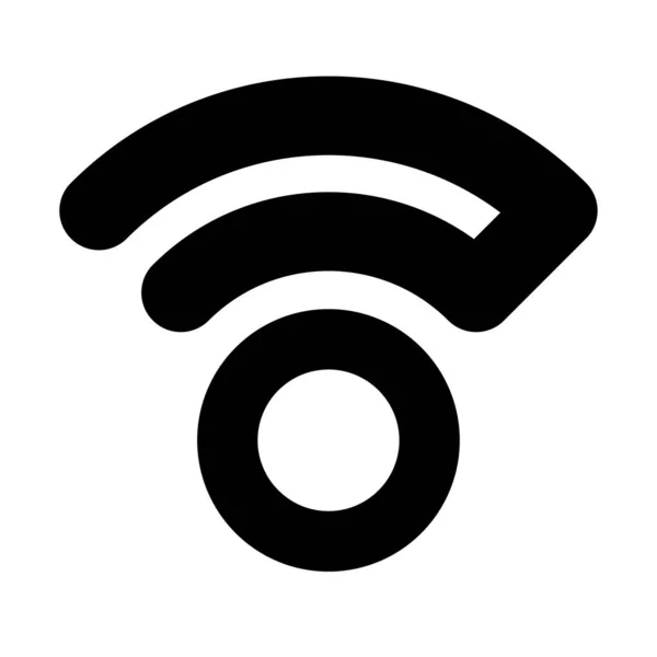 Беспроводной Беспроводной Сигнал Интернет Значок Формы Символ Векторная Иллюстрация Запаса — стоковый вектор