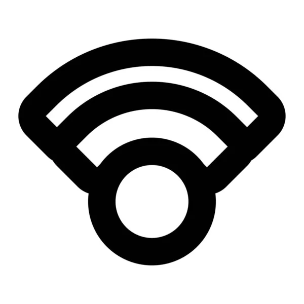 Bezprzewodowy Bezprzewodowy Sygnał Internet Wifi Kształt Ikony Symbol Ilustracja Wektor — Wektor stockowy