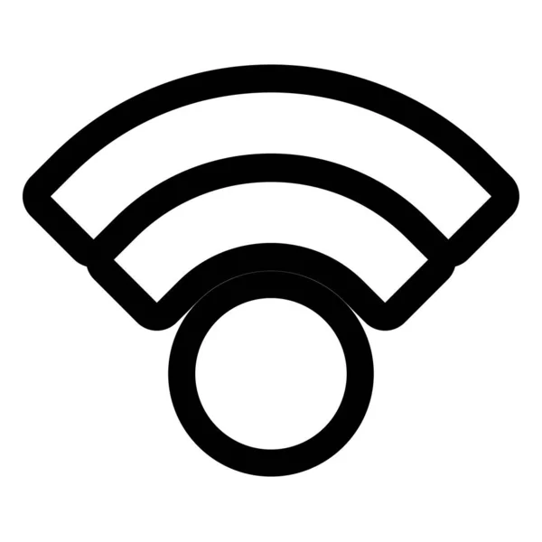 Trådlös Sladdlös Signal Internet Wifi Form Ikon Symbol Stock Vektor — Stock vektor