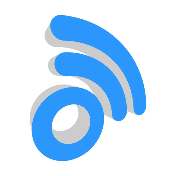 Inalámbrico Señal Inalámbrica Internet Icono Forma Wifi Símbolo Ilustración Vector — Vector de stock