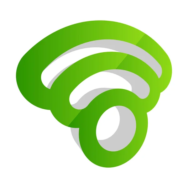 Wireless Cordless Signal Internet Wifi Shape Icon Symbol Stock Vector — Stock Vector