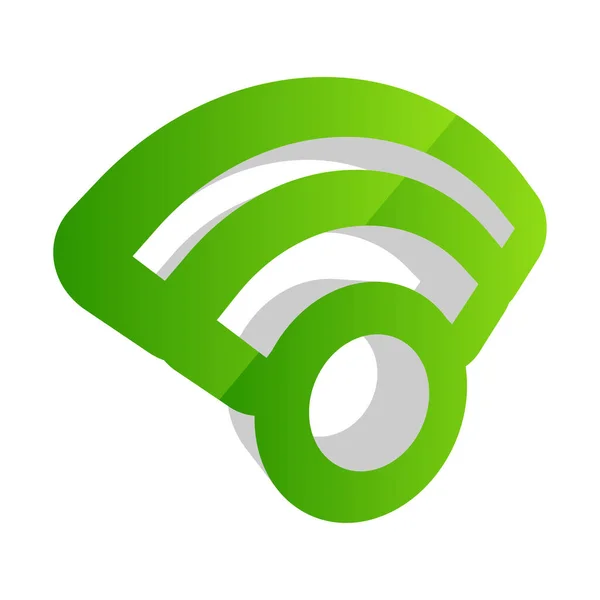 Wireless Cordless Signal Internet Wifi Shape Icon Symbol Stock Vector — Stock Vector