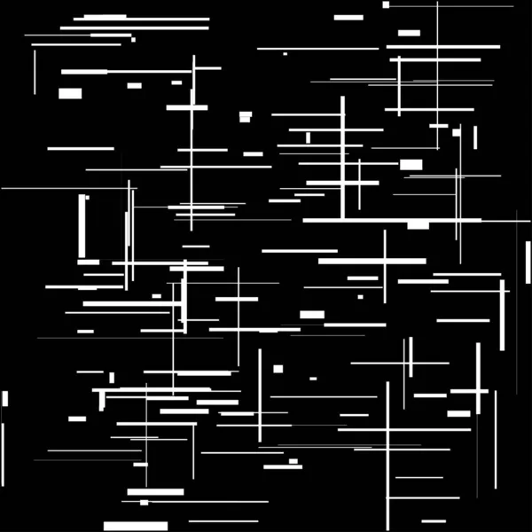 Willekeurig Chaotisch Raster Mesh Patroon Geometrische Textuur Met Willekeurige Lijnen — Stockvector